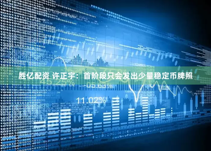胜亿配资 许正宇：首阶段只会发出少量稳定币牌照